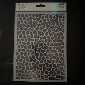 Simple Stories Cobblestone Stencil